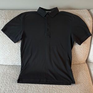 Travis Mathew Black Golf Polo Shirt